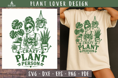 Crazy Plant Person SVG PNG Funny design