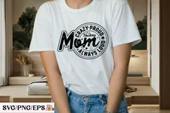 Crazy Proud Always Hockey Mom SVG T-shirt Design Product Image 3