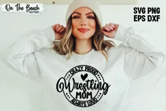 Wrestling Mom SVG Crazy Proud Always Loud SVG Cutting PNG Product Image 3