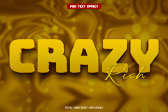 Crazy Rich 3D editable text effect Product Image 1