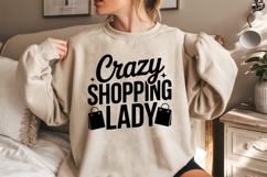 Crazy Shopping Lady SVG, Black Friday SVG, Black Friday Product Image 2