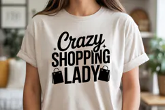 Crazy Shopping Lady SVG, Black Friday SVG, Black Friday Product Image 3