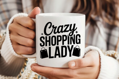 Crazy Shopping Lady SVG, Black Friday SVG, Black Friday Product Image 4