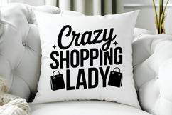 Crazy Shopping Lady SVG, Black Friday SVG, Black Friday Product Image 5
