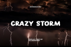 Crazy Storm Font Product Image 1