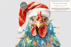 Christmas chicken clipart, Chicken clipart, Tangle up Product Image 1