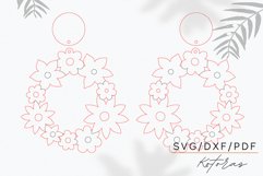 Floral Earrings Digital Download Product Image 3