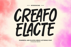 Creafo Elacte Powerful Playful Brush Lettering Product Image 1