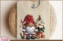 Santa Christmas Gnome png, Christmas Gnome sublimation png Product Image 6