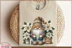 Merry Christmas Gnomie png, Christmas Gnome sublimation png Product Image 8