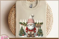 Merry and Bright Christmas Gnome png, Christmas Gnome png Product Image 7