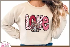 Love Valentine gnome sublimation png, gnome LOVE png Product Image 6