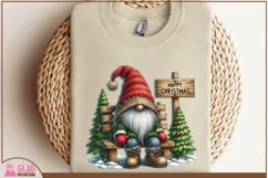 Christmas Gnome png, Happy Christmas gnome sublimation png Product Image 5