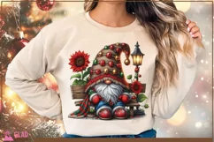 Christmas Gnome png, Christmas Jingle Bells Gnome design png Product Image 4