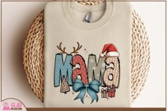 Boho Christmas Mama png, Retro Christmas Mama sublimation Product Image 4