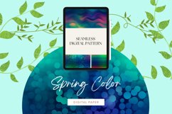Holographic Paper Seamless Paper | Nautical Blue Paper Product Image 3
