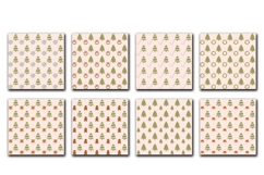 Cream Christmas Seamless Pattern Mega Bundle Digital Papers Product Image 3