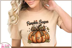 Pumpkin Season pumpkin doodle, Autumn faux embroidery Product Image 2