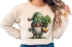 St. Patrick Day Gnomes, Saint. Patrick's shamrock gnome pngs Product Image 3