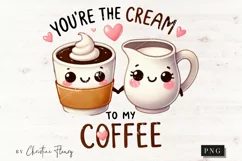 Cream To My Coffee Funny Valentine Png Product Image 4