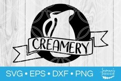 Creamery SVG Rustic Farmhouse Design Cricut Design Space DXF Product Image 1