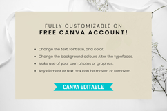 Creamy Rose Wedding Invitation Canva Template Product Image 4