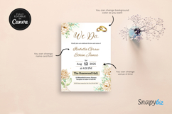 Creamy Rose Wedding Invitation Canva Template Product Image 6