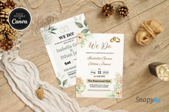 Creamy Rose Wedding Invitation Canva Template Product Image 7