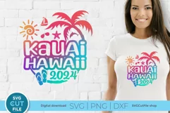 Craft tropical magic with this Kauai Hawaii SVG for Cricut and Silhouette. Design trendy shirts and totes that radiate island charm.