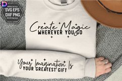 Create magic wherever you go Sleeve SVG Product Image 1