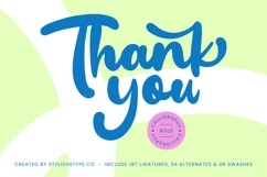 Create Paint - Bold Calligraphy Font Product Image 20