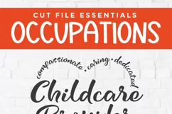 Design heartfelt gifts for coworkers with this Childcare Provider SVG. Create custom shirts and tote bags, expressing gratitude for their hard work. Compatible with Cricut and Silhouette machines.