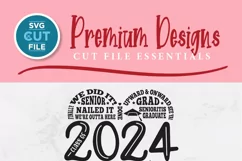 Elevate your fashion game with this 2024 graduating senior SVG for Cricut and Silhouette machines. Personalize your own shirts and tote bags effortlessly.