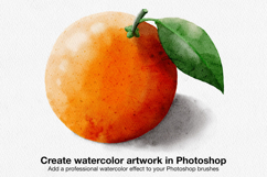 create watercolor artwork in photoshop