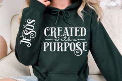 Created With A Purpose Sleeve SVG Design Product Image 3