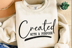 Created With A Purpose Svg Design Product Image 5