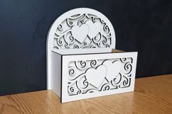 Wedding gift box. Flower basket. Digital dxf for 3mm Product Image 6
