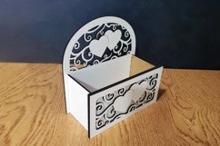 Wedding gift box. Flower basket. Digital dxf for 3mm Product Image 7