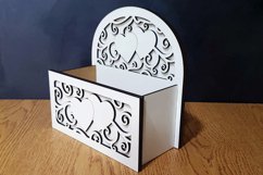 Wedding gift box. Flower basket. Digital dxf for 3mm Product Image 8