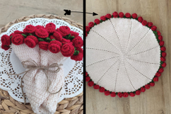Flowers Tote Bag and Flower Bouquet Blanket Bundle Product Image 4