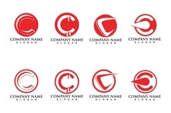 C Letter Logo Template vector icon design Product Image 1