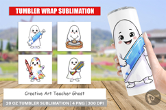 Creative Art Teacher Ghost Tumbler Product Image 1