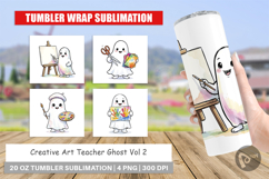 Creative Art Teacher Ghost Tumbler Product Image 1