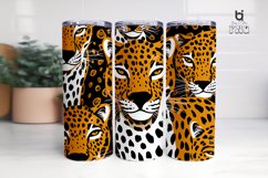 Leopard Pattern Sublimation Tumbler Design Product Image 11