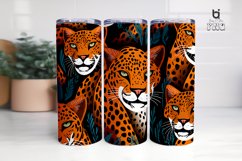Leopard Pattern Sublimation Tumbler Design Product Image 7