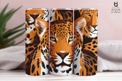Leopard Pattern Sublimation Tumbler Design Product Image 8