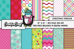 Christmas Digital Papers, scrapbooking backgrounds designs Product Image 1