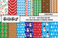 Christmas Digital Paper, christmas digital scrapbooking Product Image 2