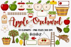 Apple Fruit Clip Arts, sublimation designs, illustrations Product Image 2