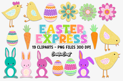 Easter Day Digital Paper and Clipart png, easter day clipart Product Image 3